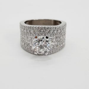 Halo Diamond Engagement ring by Grainne Seoige