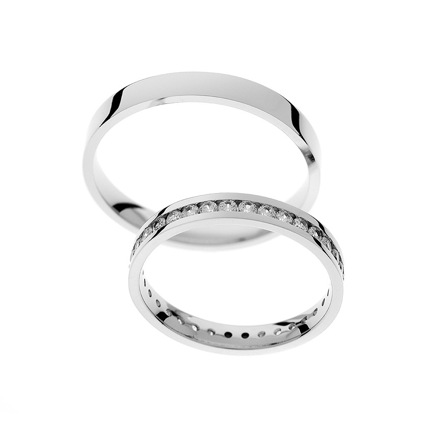 His and hers wedding bands