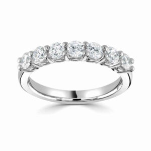 White Gold Ring with Round Diamonds: Exquisite Elegance