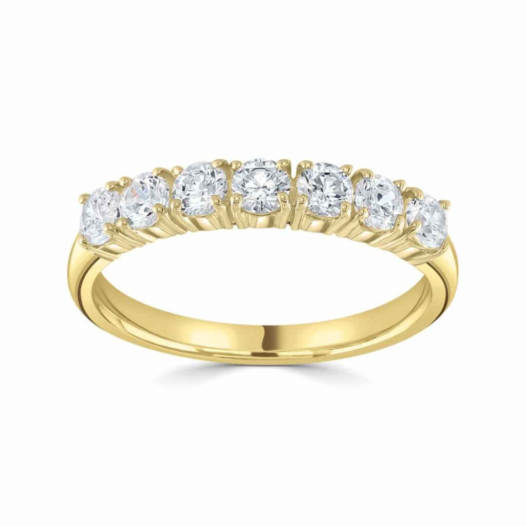 Gold Ring with Round Diamonds: Classic Beauty