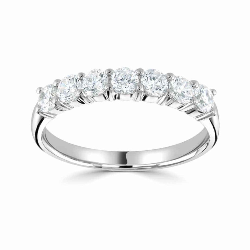 White Gold Ring with Round Diamonds: Timeless Elegance