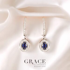 18kt White Gold Drop Earrings