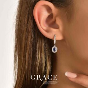 18kt White Gold Drop Earrings